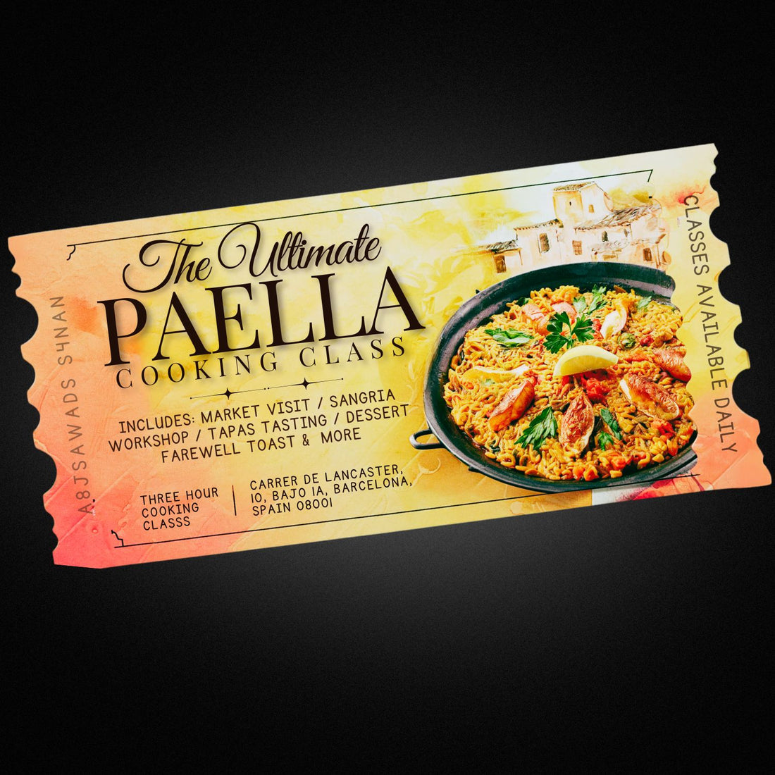 Ultimate Paella Cooking Class Ticket (1 Participant)